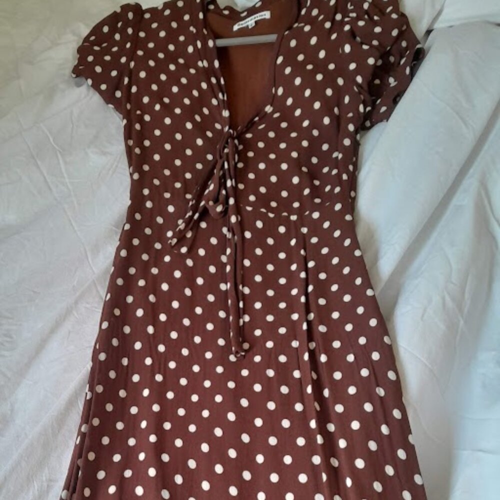 Reformation Reeds Dress Au Lait - Size 4